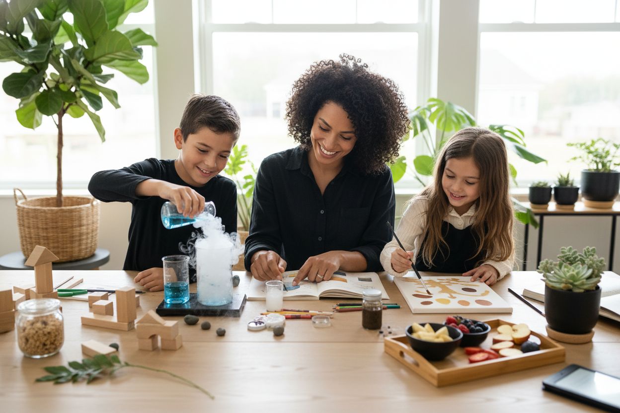 homeschooling family healthy learning