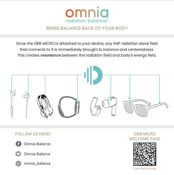 ORB MiCRO – Harmonize EMF Radiation (for Headphones, Airpods, Smartwatches)