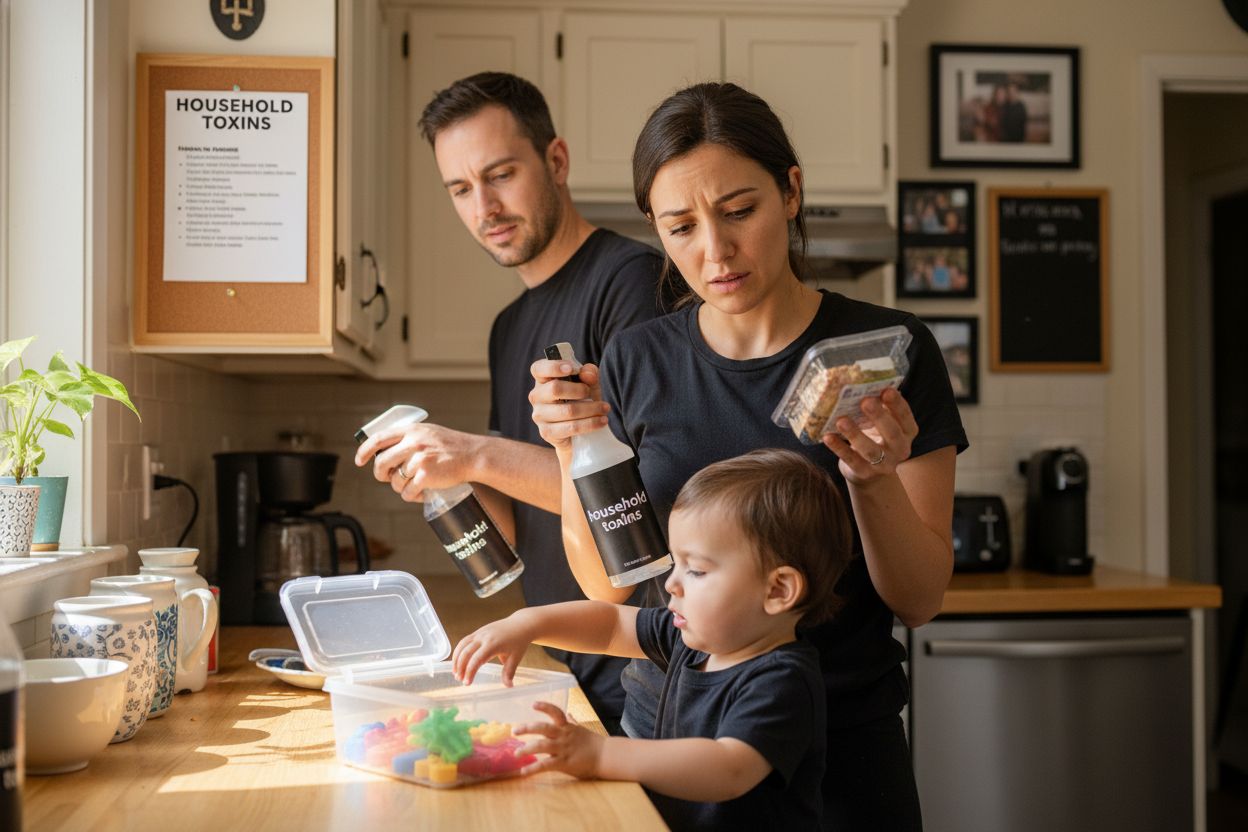 household toxins family kitchen