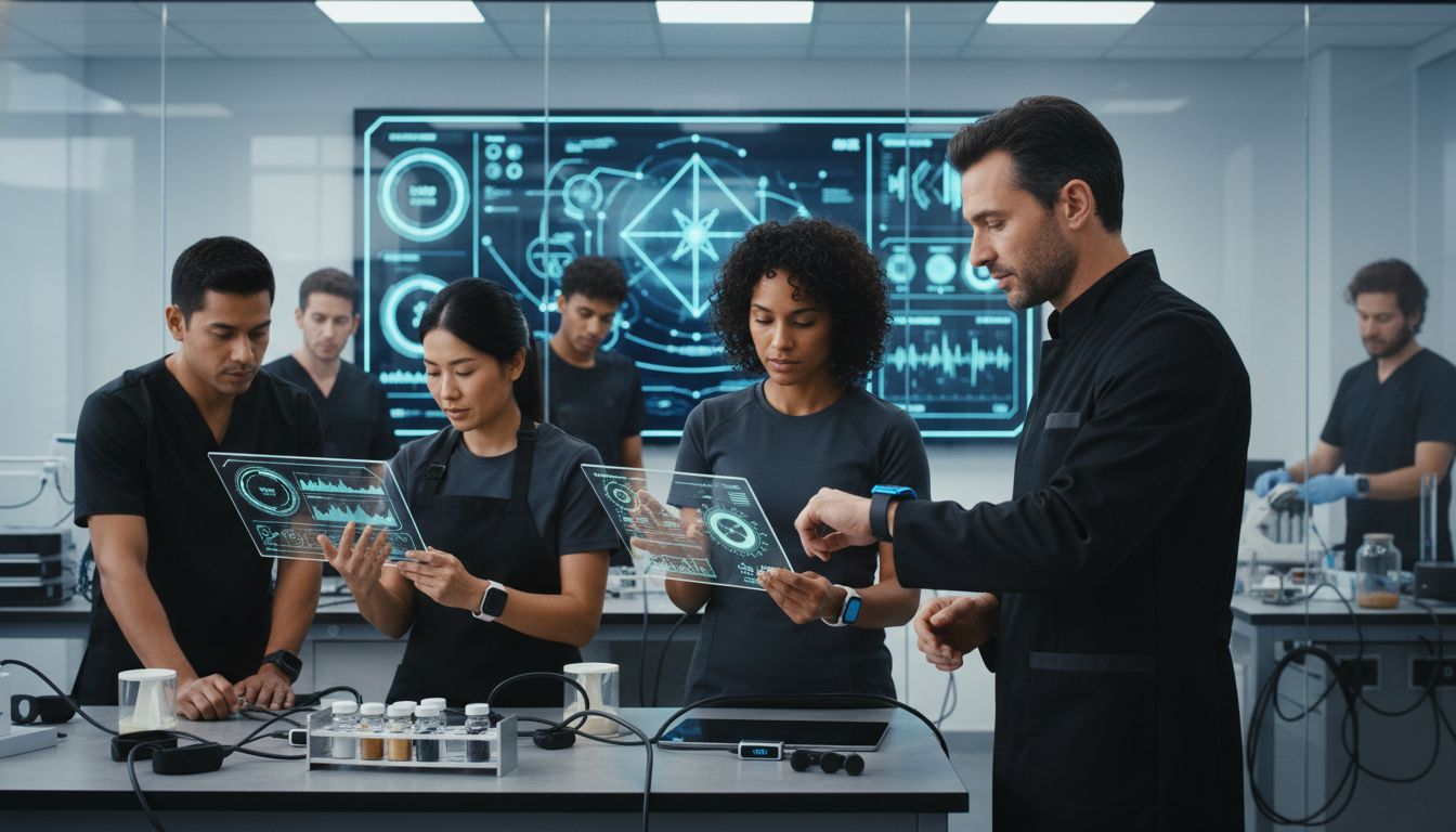 biohacking laboratory team