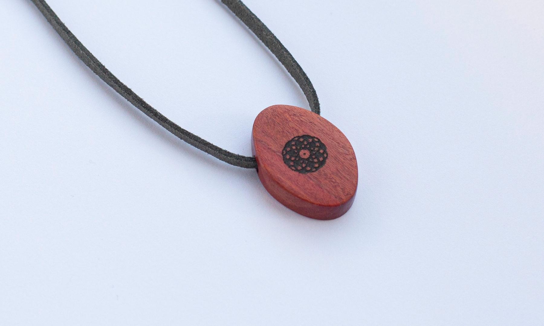 Torus Design in Pink Ivory - ORB Pendant