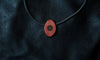 Torus Design Pendant in Pink Ivory black background