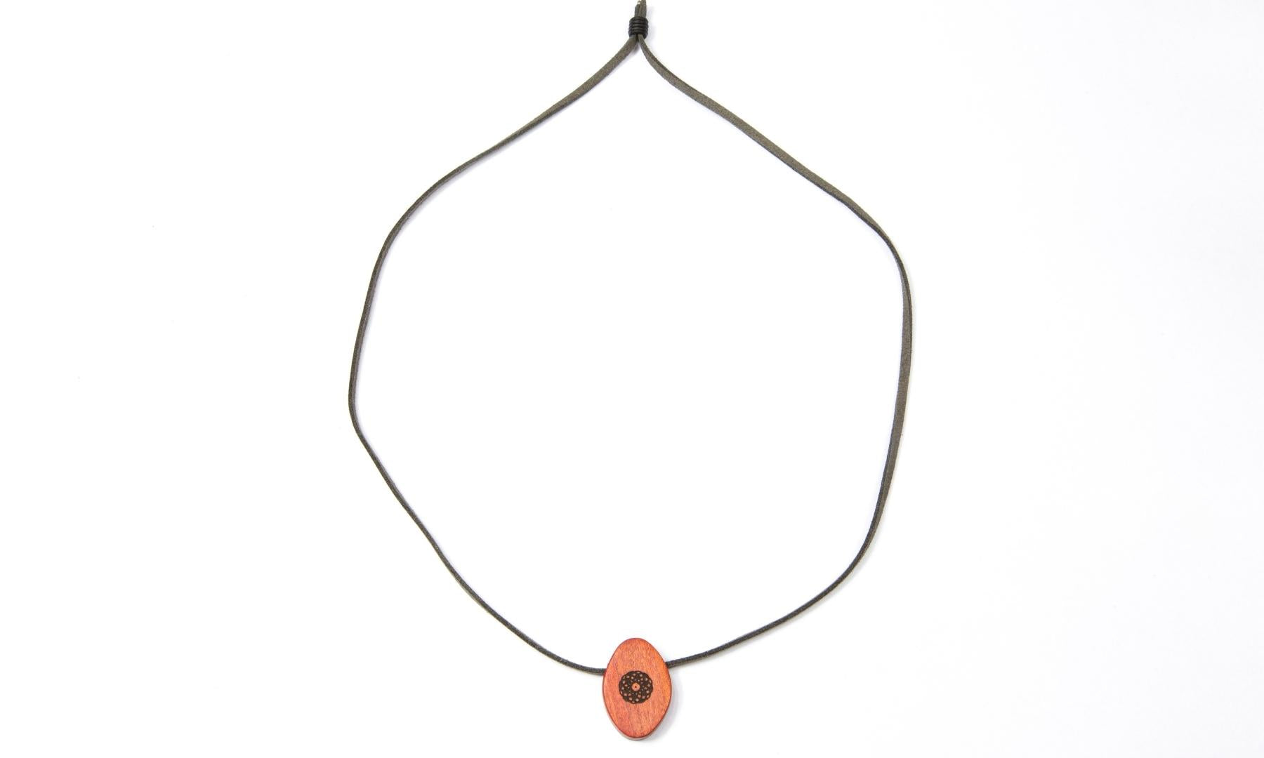 Torus Design in Pink Ivory - ORB Pendant on string