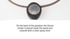 Load image into Gallery viewer, Torus Design in Ebony - ORB Pendant with text