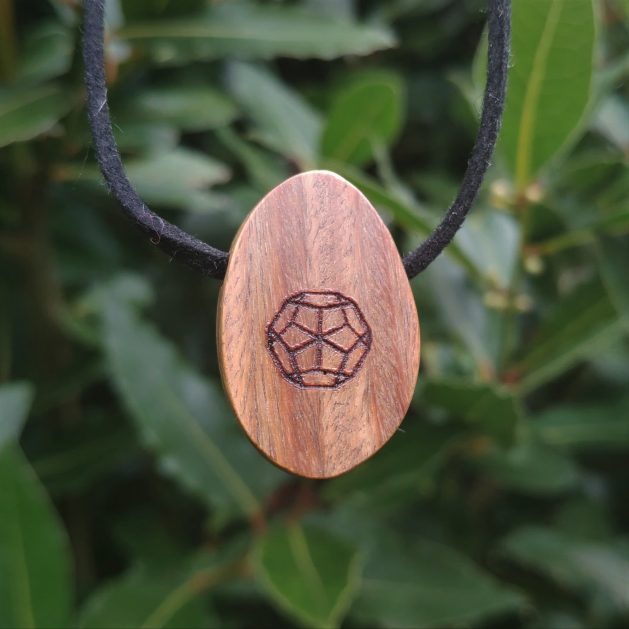 ORB Pendant Lignum wood Deca inscription